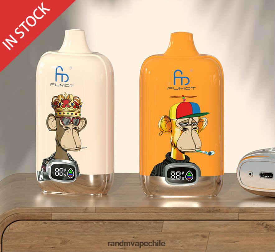 Best RandM Flavours | Fumot Original RandM Digital Box H6282X8 Dispositivo de vapeo con pantalla de líquido y batería 12000 cereza