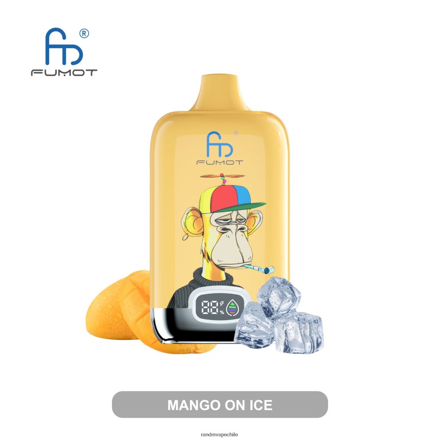 Best RandM Flavours | Fumot Original RandM Digital Box H6282X8 Dispositivo de vapeo con pantalla de líquido y batería 12000 cereza