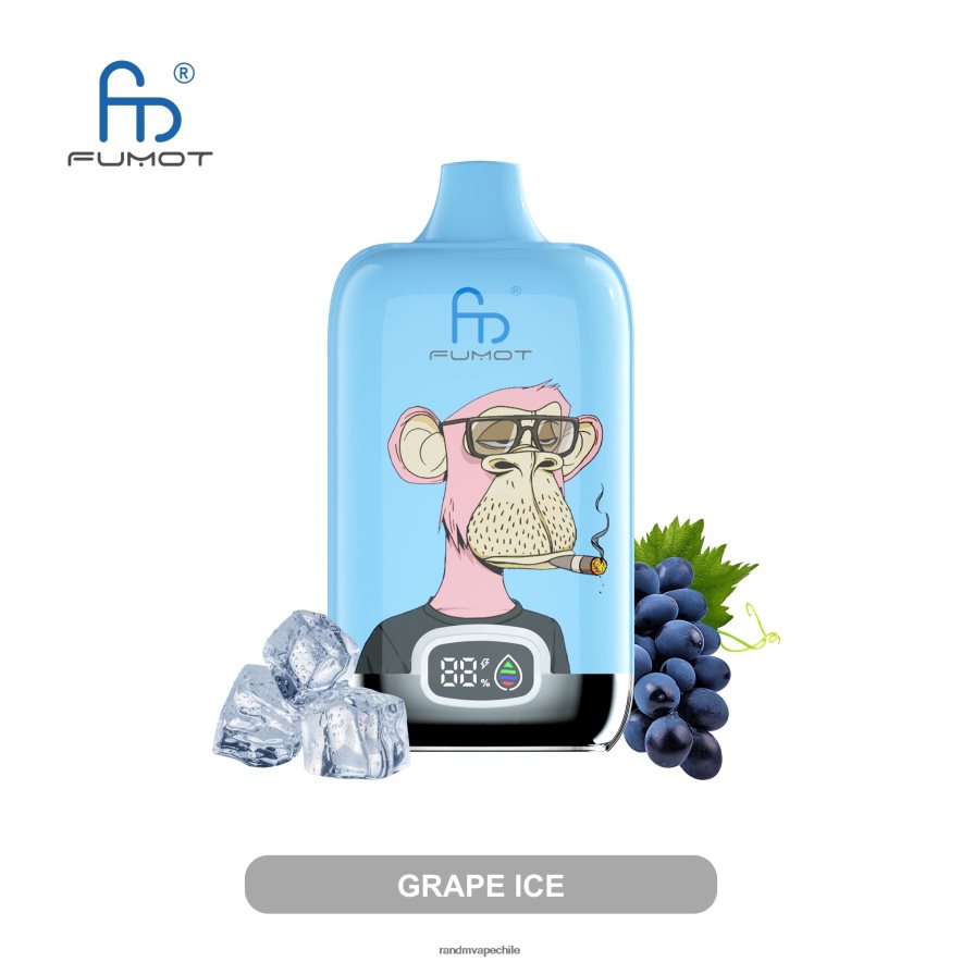 Best RandM Flavours | Fumot Original RandM Digital Box H6282X8 Dispositivo de vapeo con pantalla de líquido y batería 12000 cereza