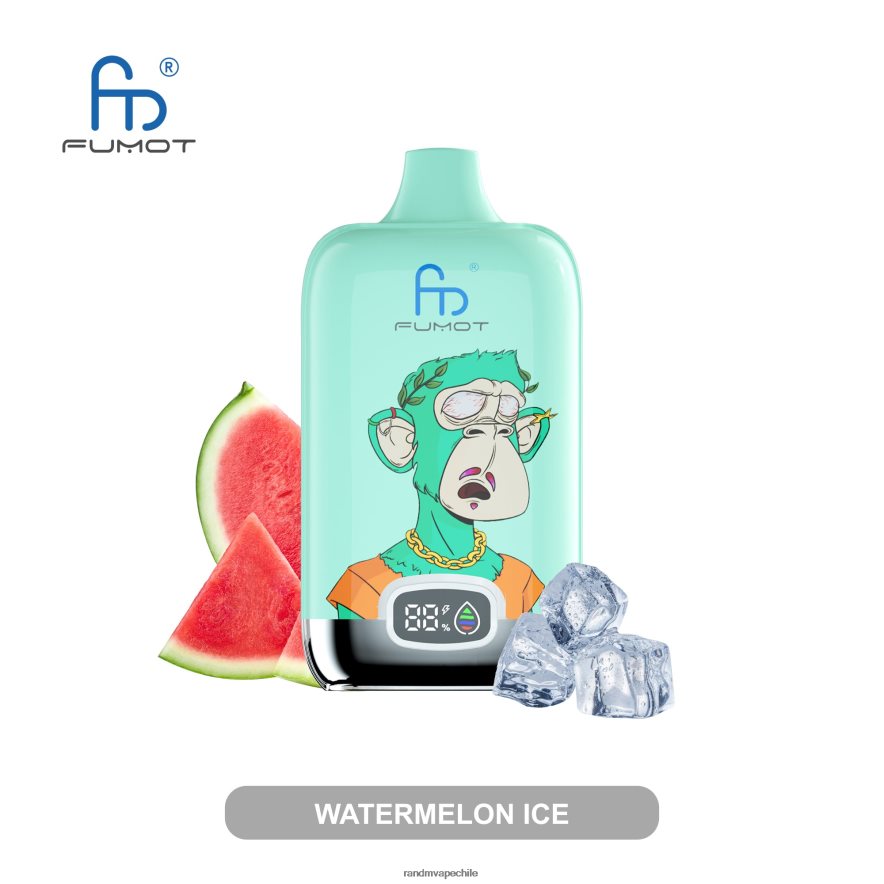 RandM Vape Price | Fumot Original RandM Digital Box H6282X9 Dispositivo de vapeo con pantalla de líquido y batería 12000 hielo de fresa