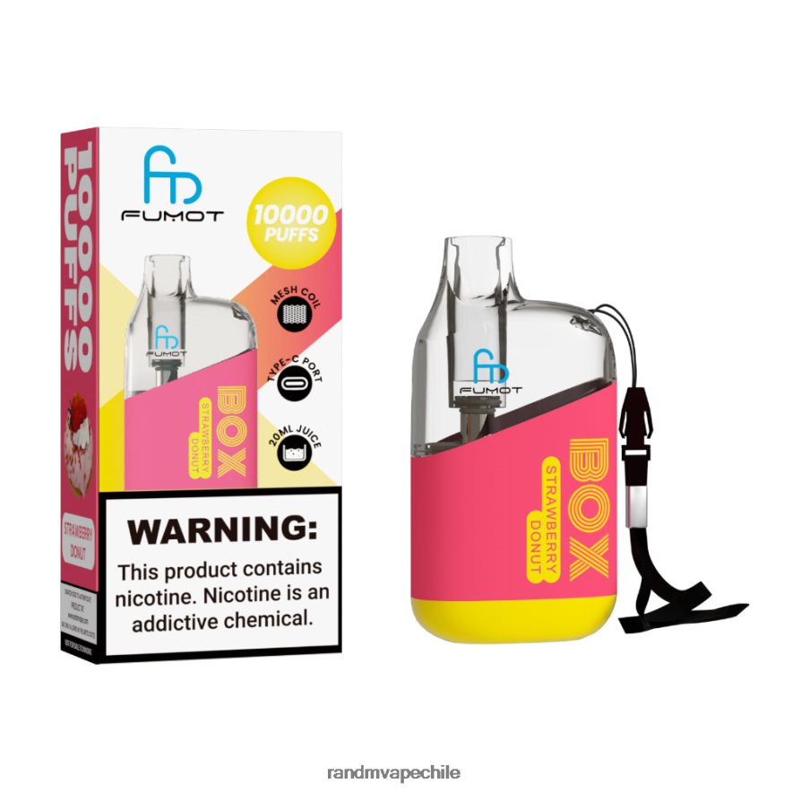 RandM Tornado Online Shop | Fumot Original RandM Tornado Box H6282X94 Dispositivo vapeador con control de flujo de aire 10000 1 ud. donut de fresa