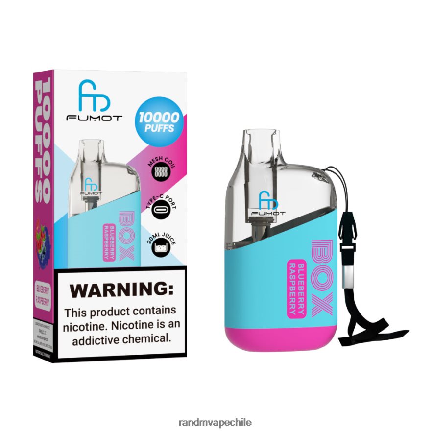 RandM Vape Buy Online | Fumot Original RandM Tornado Box H6282X95 Dispositivo vapeador con control de flujo de aire 10000 1 ud. frambuesa arándano