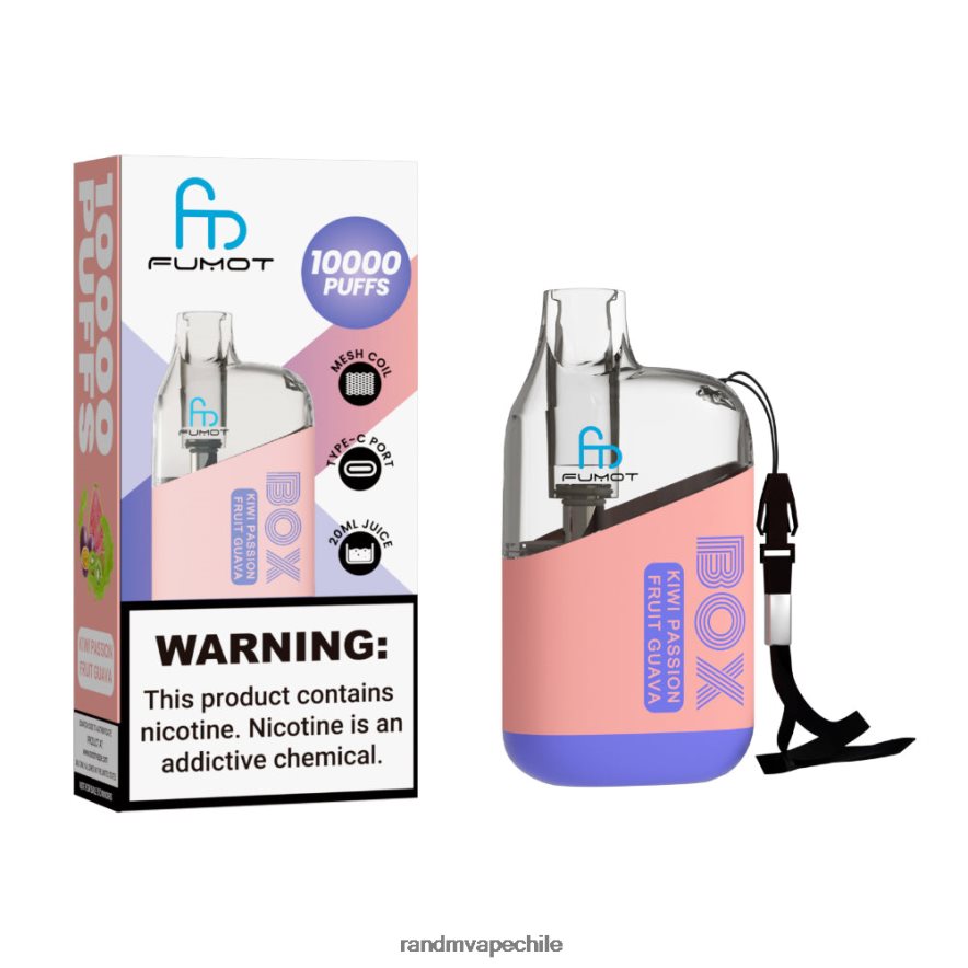 RandM Vape Flavours | Fumot Original RandM Tornado Box H6282X97 Dispositivo vapeador con control de flujo de aire 10000 1 ud. kiwi maracuyá guayaba