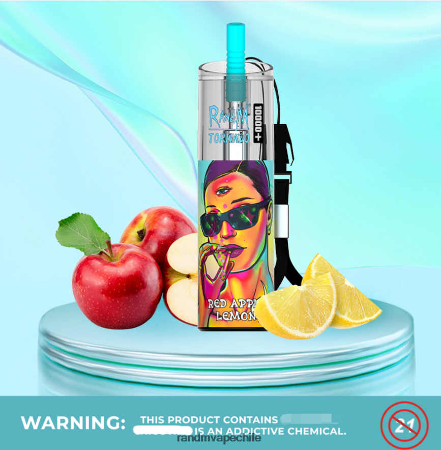 RandM Shop Discount | RandM Tornado H6282X80 Dispositivo vapeador con control de flujo de aire 10000 plus 1 ud. manzana roja limón