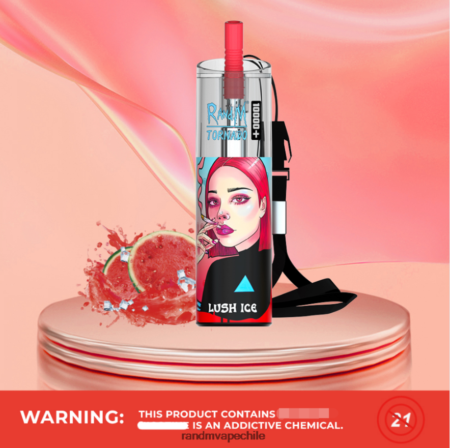 RandM Vape Online | RandM Tornado H6282X73 Dispositivo vapeador con control de flujo de aire 10000 plus 1 ud. hielo exuberante