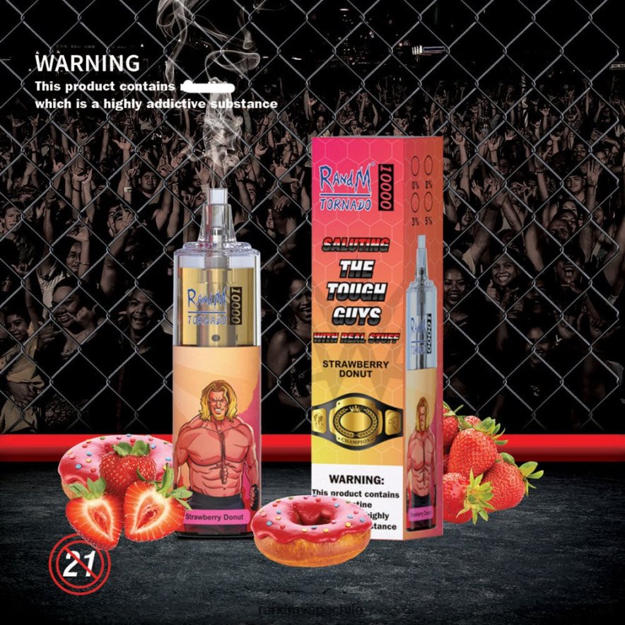 Best RandM Flavours | RandM Tornado H6282X108 Dispositivo vapeador con control de flujo de aire 10000 1 ud. sandia fresa