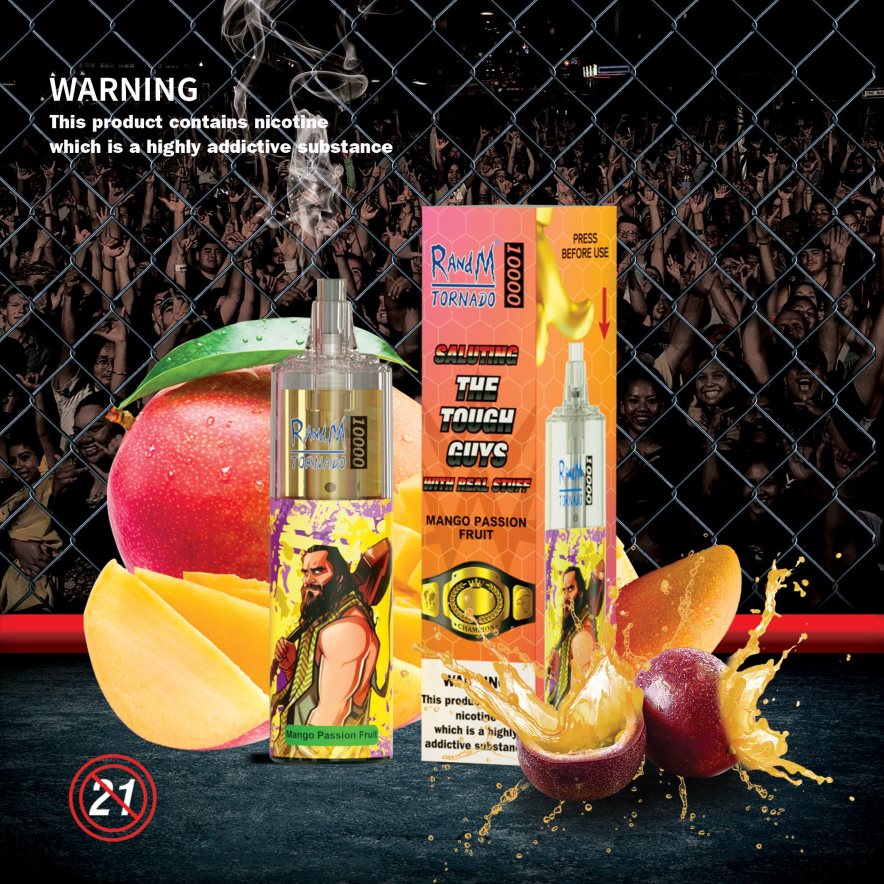 Best RandM Flavours | RandM Tornado H6282X108 Dispositivo vapeador con control de flujo de aire 10000 1 ud. sandia fresa