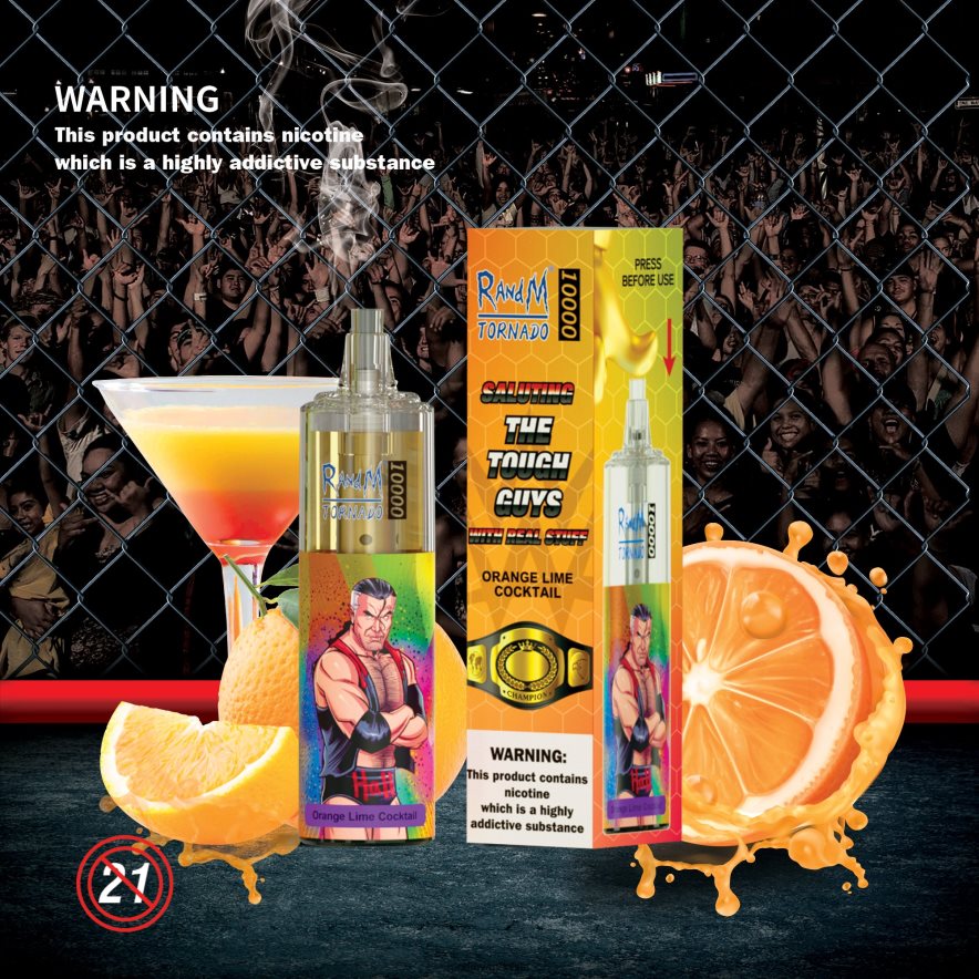 Best RandM Flavours | RandM Tornado H6282X108 Dispositivo vapeador con control de flujo de aire 10000 1 ud. sandia fresa