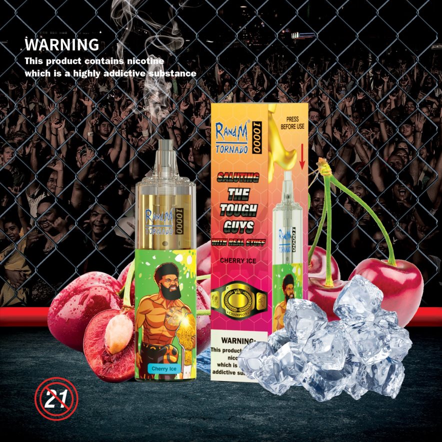 Best RandM Flavours | RandM Tornado H6282X108 Dispositivo vapeador con control de flujo de aire 10000 1 ud. sandia fresa