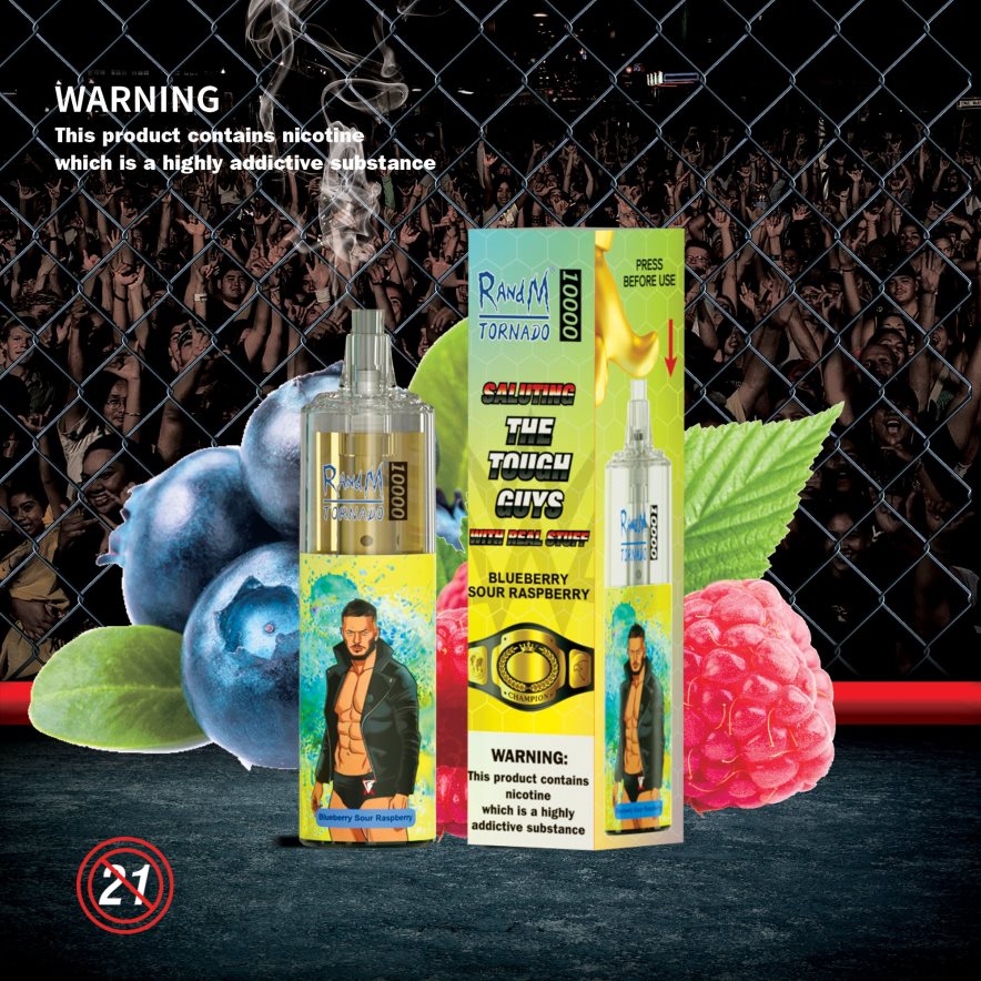 RandM Shop Discount | RandM Tornado H6282X120 Dispositivo vapeador con control de flujo de aire 10000 1 ud. arándano frambuesa agria