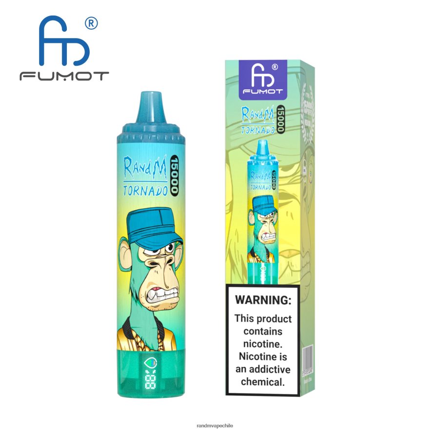 RandM Tornado Online Shop | Fumot RandM Tornado H6282X24 Dispositivo vape 15000 con batería y pantalla ejuice versión 1 cereza