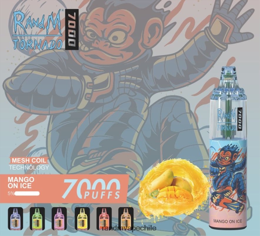 RandM Shop Discount | RandM Tornado H6282X170 Dispositivo vapeador con control de flujo de aire 7000 1 ud. mango en hielo
