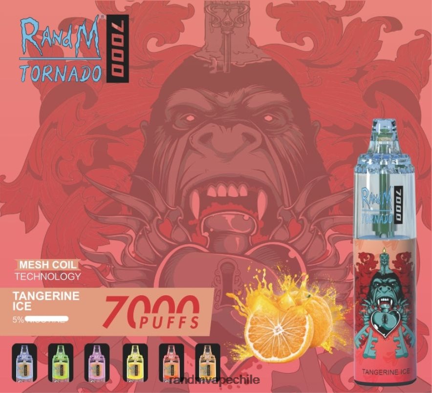 RandM Shop Discount | RandM Tornado H6282X180 Dispositivo vapeador con control de flujo de aire 7000 1 ud. hielo de piña