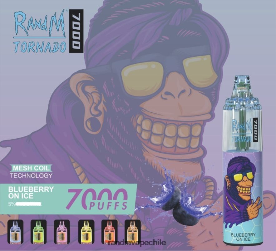 RandM Shop Discount | RandM Tornado H6282X180 Dispositivo vapeador con control de flujo de aire 7000 1 ud. hielo de piña