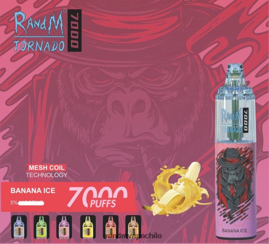 RandM Shop Discount | RandM Tornado H6282X180 Dispositivo vapeador con control de flujo de aire 7000 1 ud. hielo de piña
