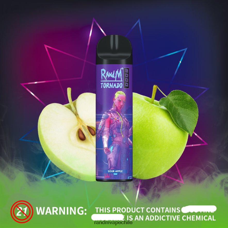 RandM Shop Discount | RandM Tornado H6282X240 Dispositivo vapeador con control de flujo de aire 8000 1 ud. manzana acida