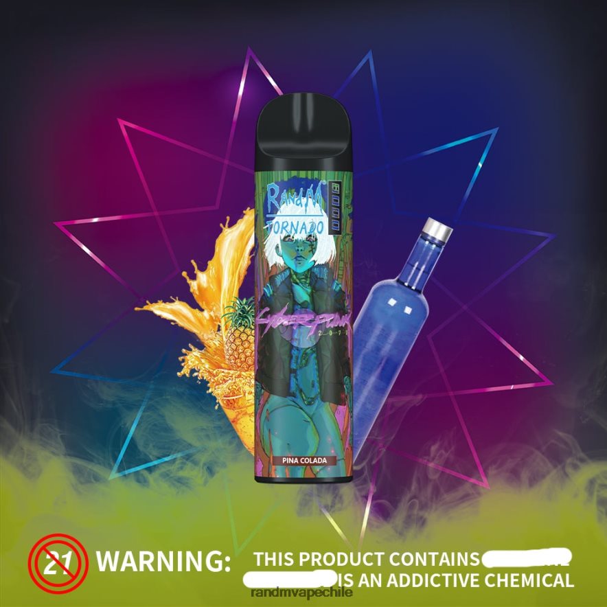 RandM Shop Discount | RandM Tornado H6282X240 Dispositivo vapeador con control de flujo de aire 8000 1 ud. manzana acida