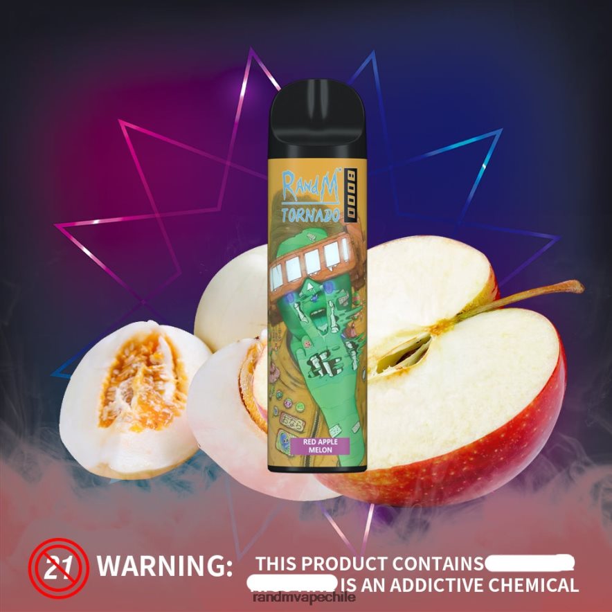 RandM Shop Discount | RandM Tornado H6282X240 Dispositivo vapeador con control de flujo de aire 8000 1 ud. manzana acida
