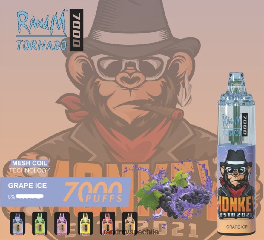 RandM Vape Flavours | RandM Tornado H6282X177 Dispositivo vapeador con control de flujo de aire 7000 1 ud. Batido de plátano