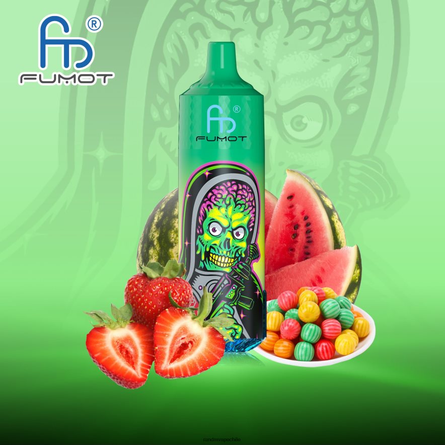RandM Vape Chile | Fumot RandM Tornado H6282X201 Dispositivo vape 9000 pro con batería y pantalla ejuice versión 1 chicle de fresa sandía