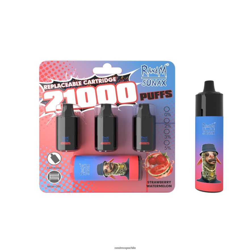 RandM Vape Price | RandM Sunax H6282X269 Dispositivo de vapeo reemplazable con cápsula de control de flujo de aire 21000 1 ud. limonada rosa