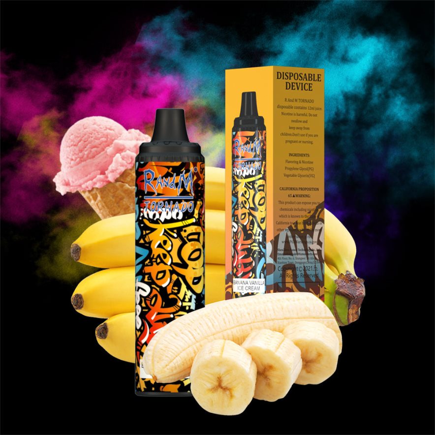 RandM Shop Discount | RandM Tornado H6282X280 Dispositivo vape pod con control de flujo de aire 6000 1 pieza ron piña colada
