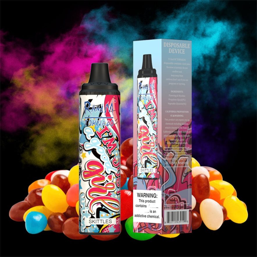 RandM Tornado Online Shop | RandM Tornado H6282X294 Dispositivo vape pod con control de flujo de aire 6000 1 pieza juego de bolos