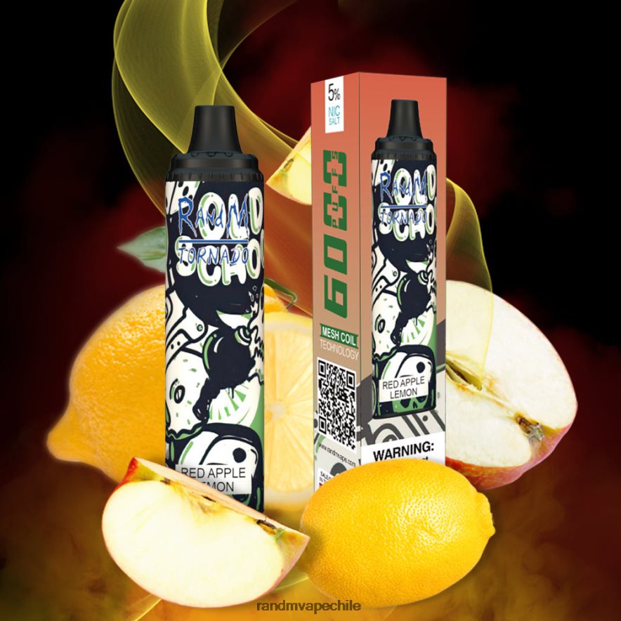RandM Vape Price | RandM Tornado H6282X279 Dispositivo vape pod con control de flujo de aire 6000 1 pieza manzana roja limón