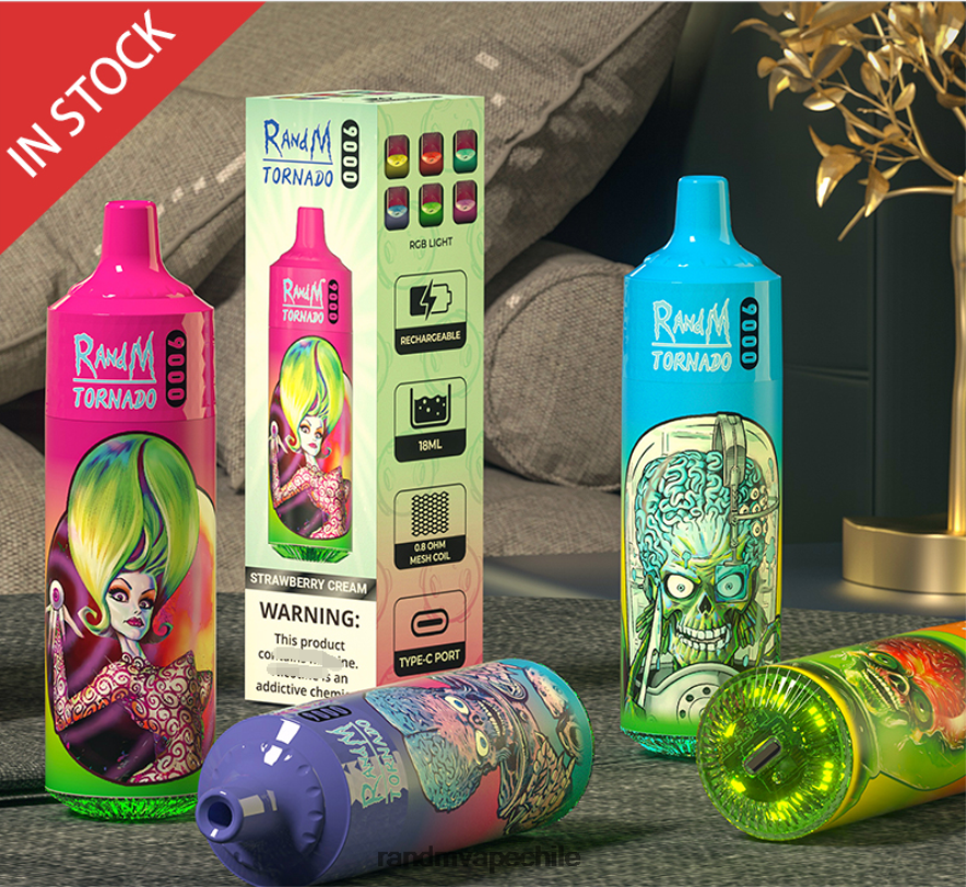 Best RandM Flavours | RandM Tornado H6282X138 Dispositivo vape pod 9000 1 pieza versión 1 hielo azul